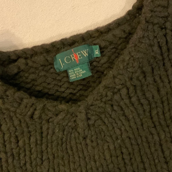 JCrew Brown XL Knit Sweater Quality Scandi Coastal Grandpa Normcore Y2K - Picture 2 of 5